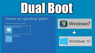 How to install Windows 10 from Windows 7 Without Losing Data➡️Dual Boot Windows 7  Windows 10 [upl. by Leunamesoj318]