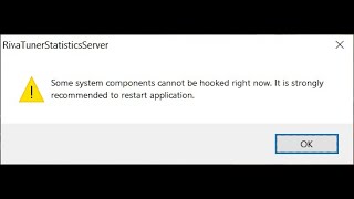 Sửa lỗi RivaTuner Statistics Server quotSome system components cannot be hooked right nowquot [upl. by Zaller]