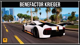 GTA Online Обзор нового суперкара Benefactor Krieger [upl. by Anoiek]