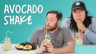 People Try Avocado Shakes For The First Time [upl. by Mauretta]