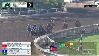 Gracie’s Big Day wins Race 8 on Sunday October 13 at Santa Anita Park [upl. by Bound503]