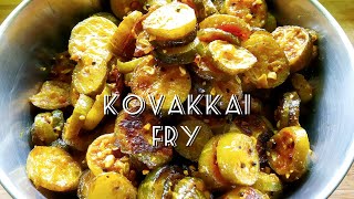 kovakkai fry recipe  Ivy gourd fry  Coccinia fry recipe in tamil [upl. by Lehcear]