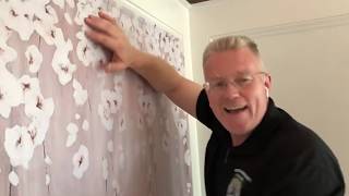 How to Install Peel and Stick Wallpaper Correctly  Spencer Colgan [upl. by Peterson]