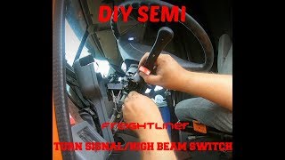 How to replace a turn signal high beam switch on a Freightliner [upl. by Apicella765]