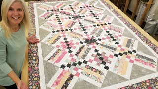 EASY ON POINT CRISS CROSS QUILT [upl. by Eeryk]