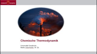 Vorlesung Allgemeine Chemie • Chemische Thermodynamik 09 [upl. by Freddie31]