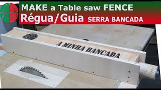 Regua Guia serra de bancada  fence for table saw [upl. by Mulac]