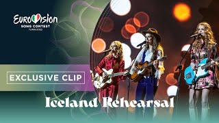 Systur  Með Hækkandi Sól  Exclusive Rehearsal Clip  Iceland 🇮🇸  Eurovision 2022 [upl. by Onailime431]