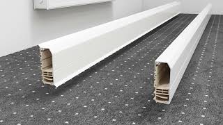 Teaser wide format  Installation Skirting trunking Rauduo  OBO Bettermann [upl. by Lodovico]