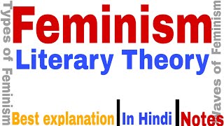 Feminism Literary theory and criticism  Waves of feminism  Types of feminism [upl. by Harolda55]