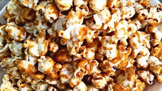 Caramel Popcorn with Brown Sugar  Homemade Caramal Popcorn  Flavoured Popcorn  PerfectTreats [upl. by Ettelrac267]