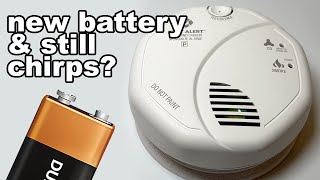 Smoke Alarm Wont Stop Chirping Even With New Battery [upl. by Eylsel]