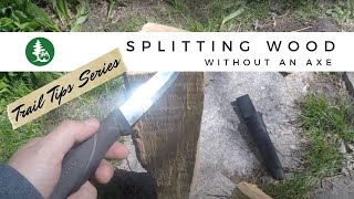 How to Split Wood Without an Axe  Wilderness Inquiry [upl. by Anil503]