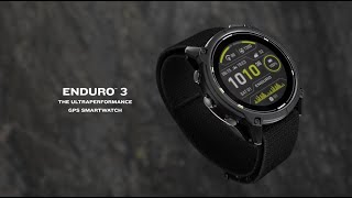 Enduro 3  The Ultraperformance GPS Smartwatch  Garmin [upl. by Ardnot]