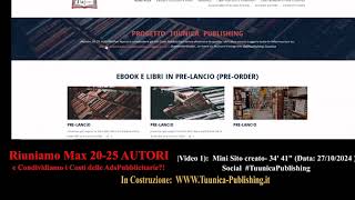 VIDEO1 CompletoMini Sitoweb Costruito3442quot  selfpublishingitalia autorilibriitaliani libri [upl. by Ibib]