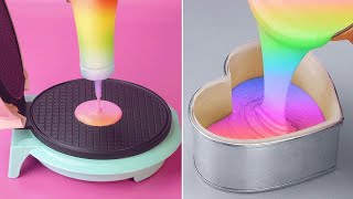 1000 Amazing Rainbow Cake Decorating Ideas  So Yummy Chocolate Cupcake Dessert and More [upl. by Nnaeoj]