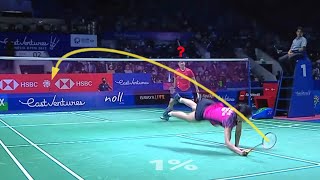 Unexpected Badminton Shots [upl. by Asilem]