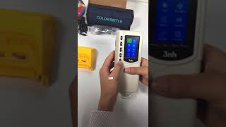 How to use NR110 Colorimeter to measure plastic sample [upl. by Gabrielson47]