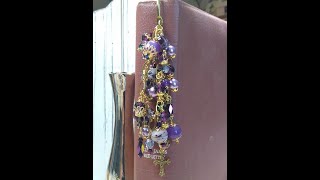 How to make a beaded metal bookmark  easy and fun bookmarks to make [upl. by Graner]