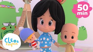 Pin Pon es un muñeco y más canciones infantiles con Cleo y Cuquin  Familia Telerin [upl. by Nimajneb]