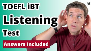 TOEFL iBT Listening Practice Test With Answers [upl. by Anairuy]