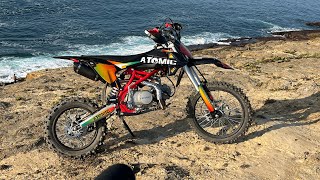 UM ABUSO DE PIT BIKE Atomic 190cc volta em [upl. by Tatiana]