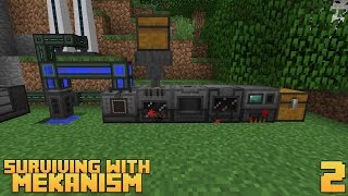 Surviving With Mekanism v9  Ep2  3x Ore Processing Setup [upl. by Ennaehr]