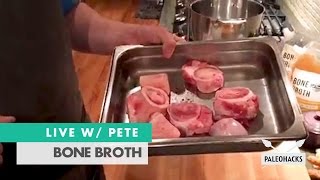 Chef Pete Makes Bone Broth  LIVE w PETE [upl. by Marmaduke]