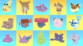 ALL POKEMONS EVOLUTIONS in ONE VIDEO  Before and After the Evolution Pokemon Quest [upl. by Auqemahs]