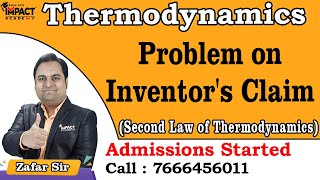 Problem on Inventors Claim  Second Law of Thermodynamics  Thermodynamics freeengineeringcourses [upl. by Eniretak]