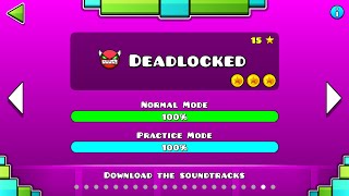 Geometry Dash – “Deadlocked” 100 Complete All Coins  GuitarHeroStyles [upl. by Lubet137]