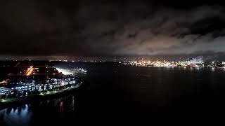 Punggol Northshore Waterfront Cloudy Night Timelapse [upl. by Saphra]