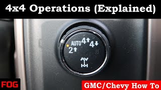 GMCChevy 4x4 Operations Explained [upl. by Kallman]