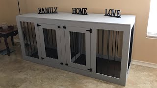 Custom Dog HouseBarn Build for Two Dogs DIY How to [upl. by Kakalina]