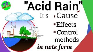 Acid Rain  Its Cause Effects And Control Methods [upl. by Aetnahc]