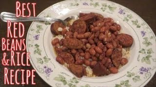 RED BEANS amp RICE WSAUSAGE RECIPE [upl. by Sokairyk571]