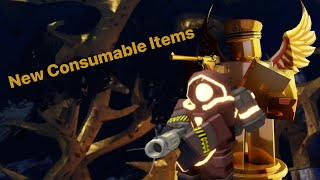 TDS NEW UPDATE  NEW CONSUMABLE ITEMS  Roblox [upl. by Aynotal323]