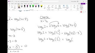 Pre Calc A Unit 6 Day 1 Log Equations same base [upl. by Dart]