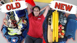 My old cricket kit vs new cricket kit bag Hindi [upl. by Stout]