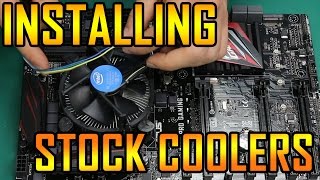 quotHOW TO INSTALL AN INTEL STOCK COOLER CPUquot Dino PC [upl. by Sylado]