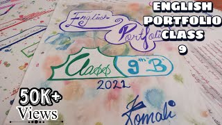 quotEnglish portfolioquot for class 9th students  Easy to make  by LaxmiSrinivas [upl. by Jair37]