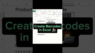 Creating Barcodes in Excel Made Simple Expert Tips and Tricks excel barcode exceltips [upl. by Assirek]