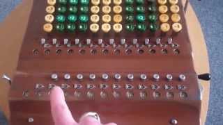 The Comptometer Super Totalizer a mechanical calculator [upl. by Endo]