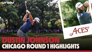 Dustin Johnson Full Round 1 Highlights  Chicago Invitational [upl. by Olsewski]