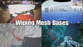 Wiping Mesh Bases Ark Official PVP PS5 [upl. by Nalat841]