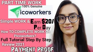 Picoworkers Earn Rs2000Per Day How To Work On Picoworkers Payment Proof Work From Home [upl. by Atnuahsal]