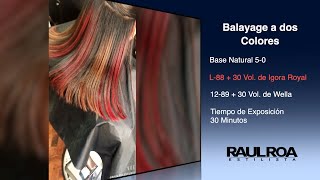 Mechas Balayage a Dos Colores RAUL ROA ESTILISTA [upl. by Ecyle426]