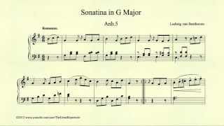 Beethoven Sonatina in G major Anh 5 Romanze [upl. by Eram]