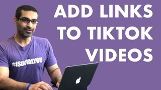 HOW TO ADD A LINK TO TIKTOK VIDEO Not Bio or Profile [upl. by Sexton257]