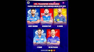 IPL TRANSFER RUMOURS 🔴 shorts ipl csk kkr rcb indvssl srh [upl. by Engamrahc297]